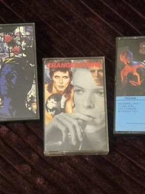 David Bowie Changes, Tonight, Lets Dance Cassette Tapes